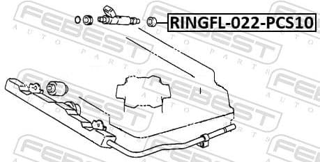 Seal Ring, injector RINGFL-022-PCS10 - image 2