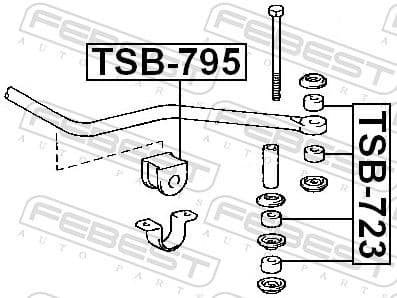 Mounting, stabiliser bar TSB-723 - image 2