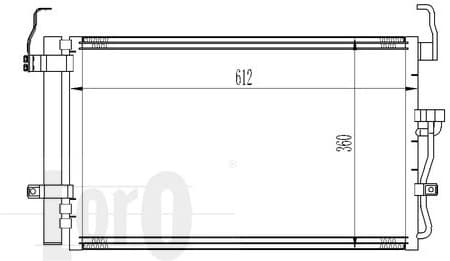 Condenser, air conditioning LORO 019-016-0004 - image 3