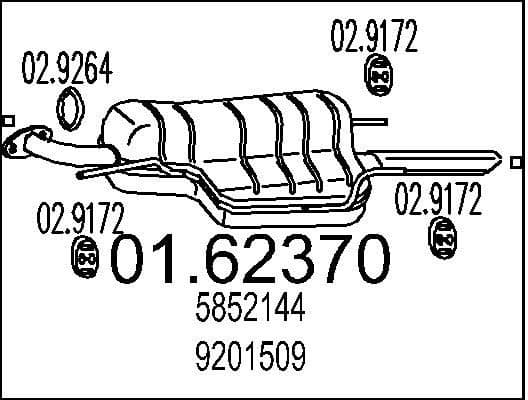 Rear Muffler 01.62370