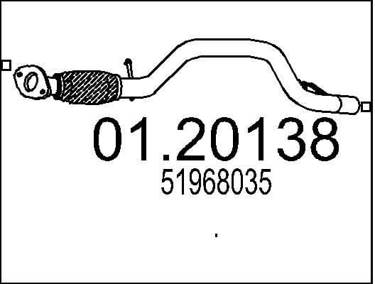 Exhaust Pipe 01.20138