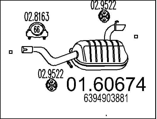 Rear Muffler 01.60674