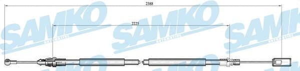 Cable Pull, parking brake C0213B