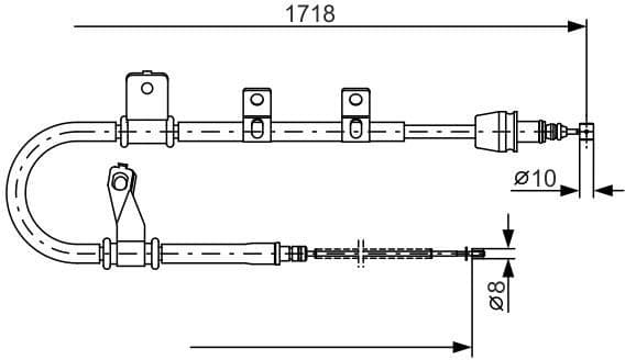 Cable Pull, parking brake 1 987 482 075