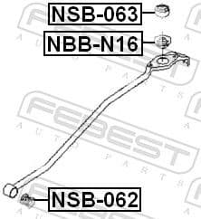 Bellow, shift rod arm safety pin NBB-N16 - image 2