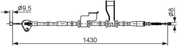 Cable Pull, parking brake 1987482835