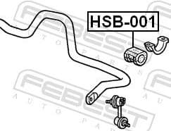 Mounting, stabiliser bar HSB-001 - image 2
