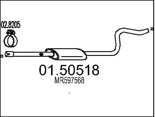 Centre Muffler 01.50518