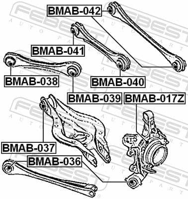 Mounting, control/trailing arm BMAB-037 - image 2