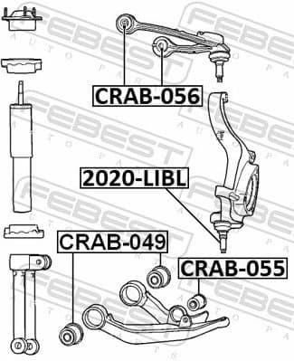 Mounting, control/trailing arm CRAB-056 - image 2