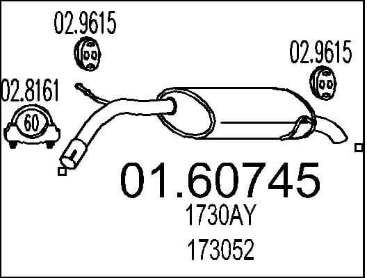 Rear Muffler 01.60745