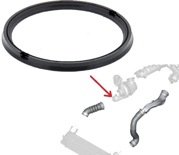 Seal ring, turbocharger, intercooler 502 719