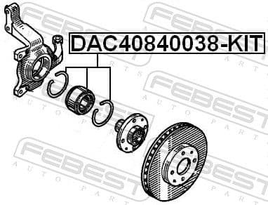Wheel Bearing Kit DAC40840038-KIT - image 2