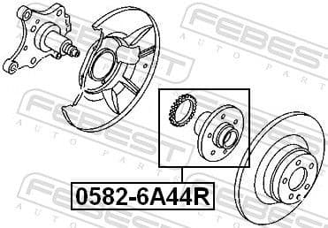 Wheel Hub 0582-6A44R - image 2