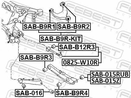 Control/Trailing Arm, wheel suspension 0825-W10R - image 2