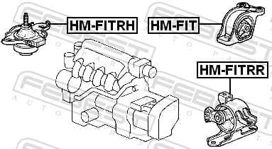 Mounting, automatic transmission HM-FITRR - image 2