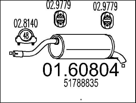 Rear Muffler 01.60804