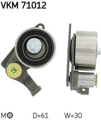 Tensioner Pulley, timing belt VKM 71012 - image 2