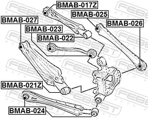 Mounting, control/trailing arm BMAB-024 - image 2