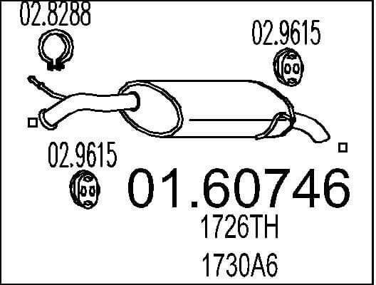 Rear Muffler 01.60746