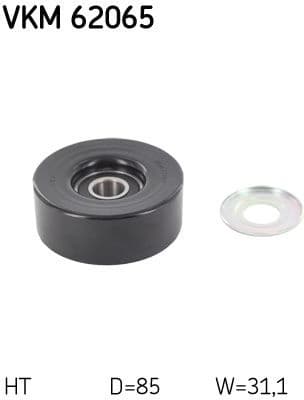 Belt Tensioner, V-ribbed belt VKM62065 - image 2