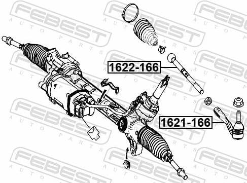 Tie Rod End 1621-166 - image 2
