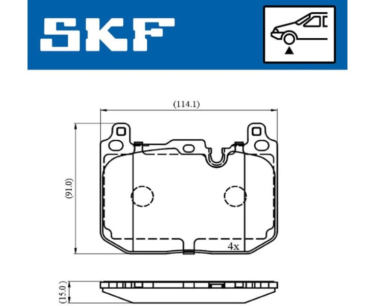 Brake Pad Set, disc brake VKBP80481