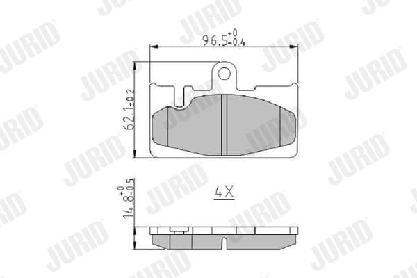 Brake Pad Set, disc brake 573954J - image 2