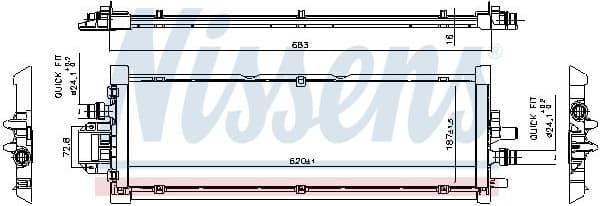 Radiator, engine cooling 606906