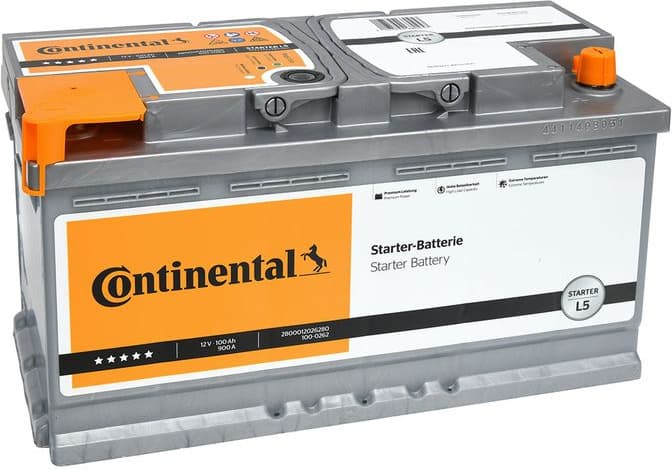 Akumuliatorius CONTINENTAL 100Ah 900A L5 PREMIUM - 2800012026280 - image 2