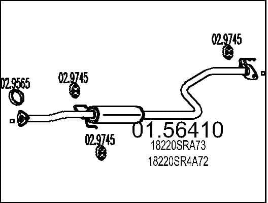 Centre Muffler 01.56410