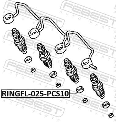 Seal Ring, injector RINGFL-025-PCS10 - image 2