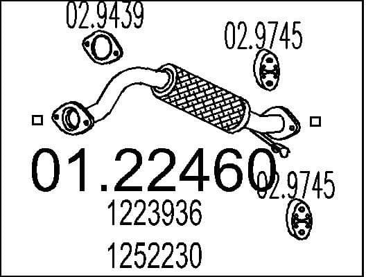 Exhaust Pipe 01.22460