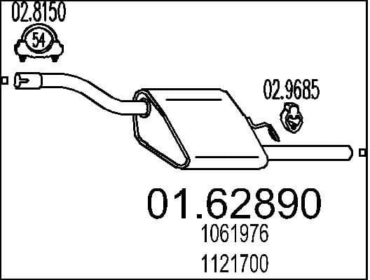 Rear Muffler 01.62890
