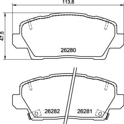 Brake Pad Set, disc brake PRIME LINE P30125