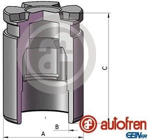 Piston, brake caliper D025780
