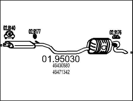 Rear Muffler 01.95030