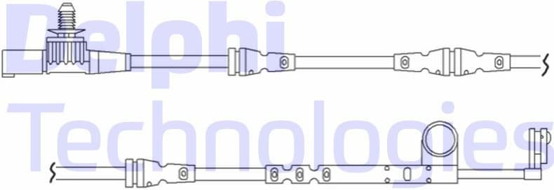 Warning Contact, brake pad wear LZ0197