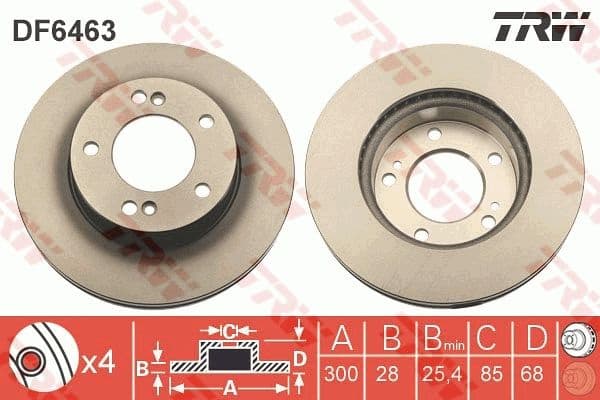 Brake Disc DF6463 - image 3