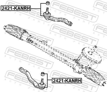 Tie Rod End 2421-KANRH - image 2