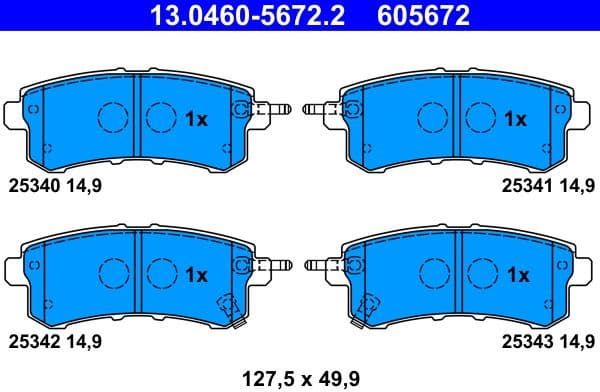 Brake Pad Set, disc brake 13046056722