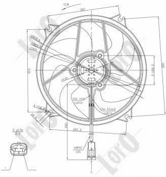 Fan, engine cooling LORO 009-014-0009 - image 4