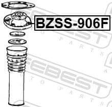 Suspension Strut Support Mount BZSS-906F - image 2