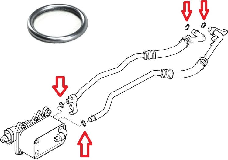 Seal ring automatic gearbox 17222245358