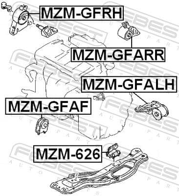Mounting, engine MZM-626 - image 2