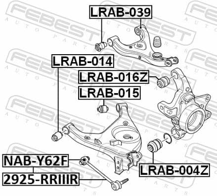 Mounting, control/trailing arm LRAB-039