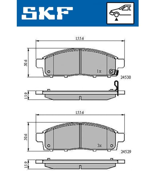 Brake Pad Set, disc brake VKBP80331A
