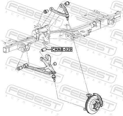 Mounting, control/trailing arm CHAB-029 - image 2