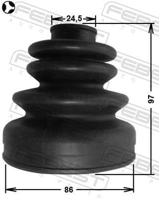 Bellow, drive shaft 0215-S14T - image 2