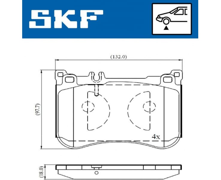 Brake Pad Set, disc brake VKBP80631
